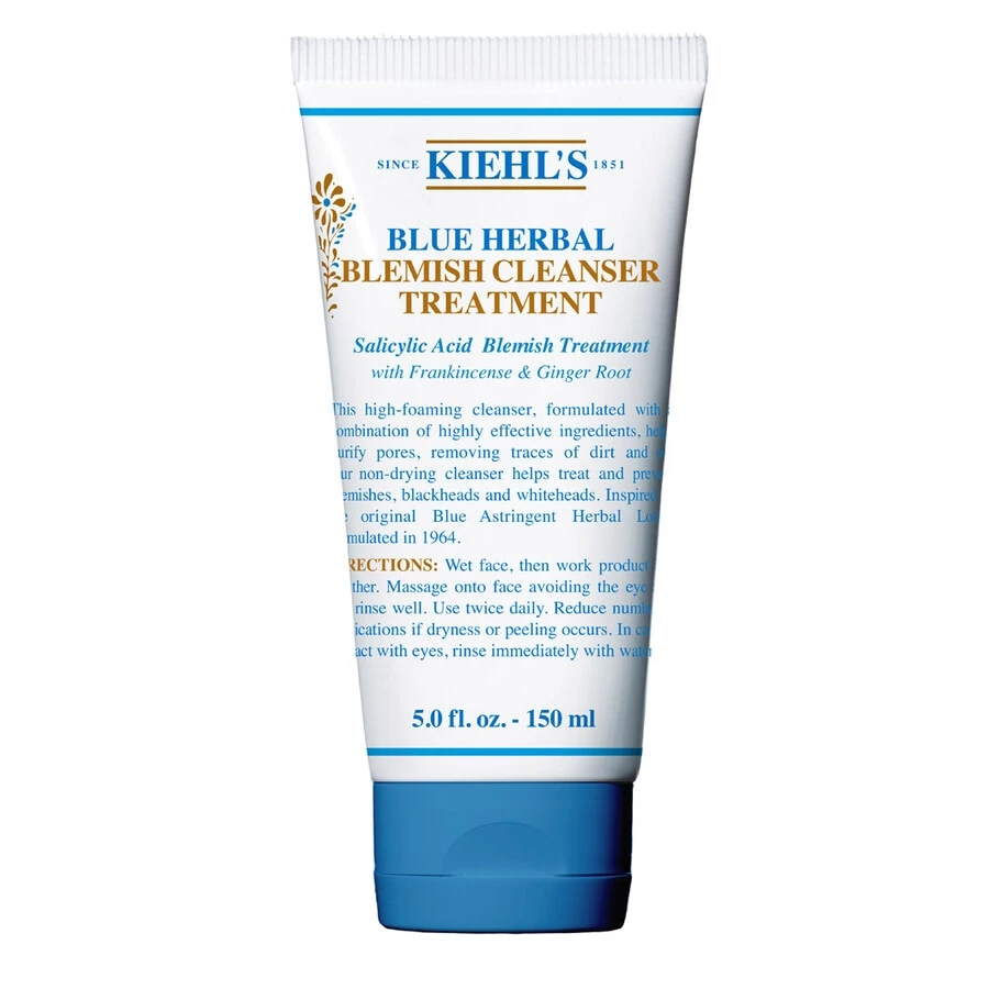 Kiehl's Blue Herbal Blemish Cleanser Treatment Gel Detergente 1 Kiehl's Blue Herbal Blemish Cleanser Treatment Gel Detergente